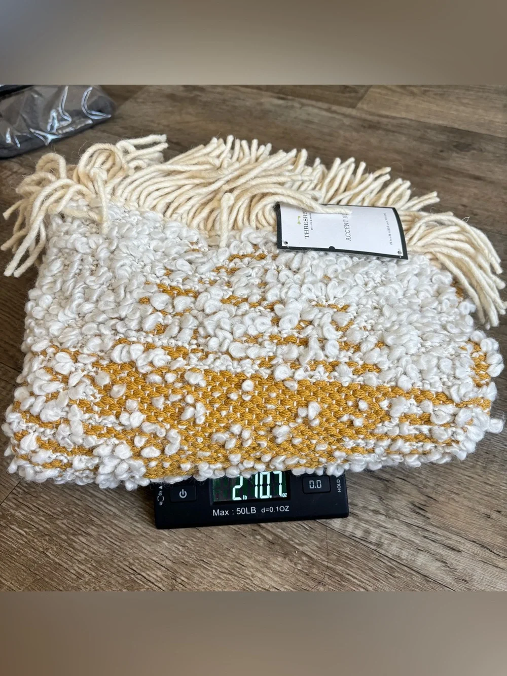 NEW Threshold Accent Rug Bohemian White/mustard 24”X 36”
